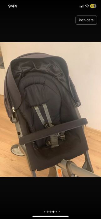 Cărucior Stokke Xplory – stare excelentă + geantă de iarnă + plasă țân