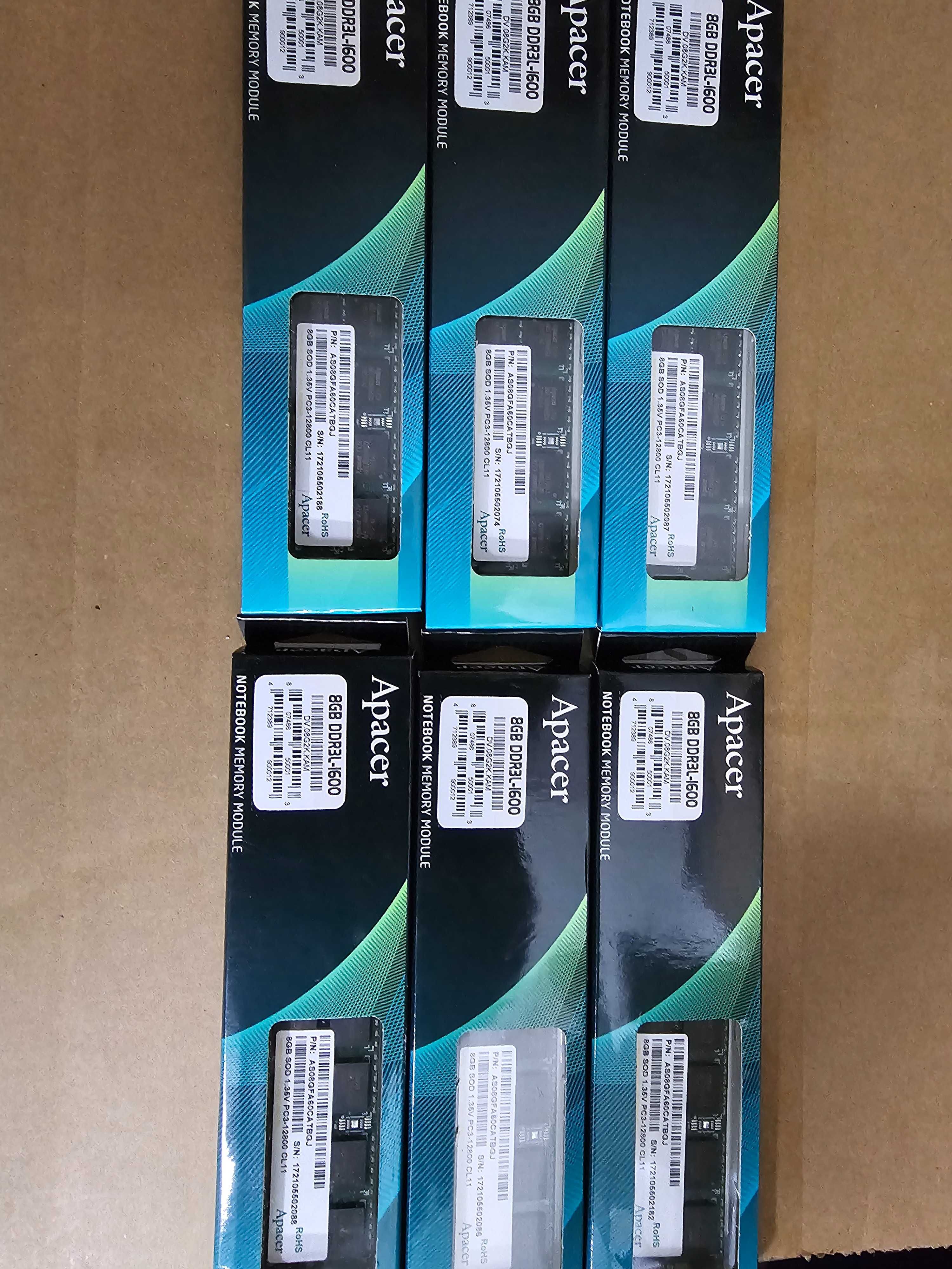 Оперативная память Apacer DDR 3 8Gb SODIMM для ноутбука