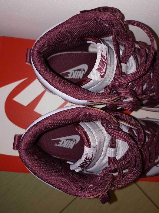 Pantofi Nike Dunk High Dark Beetroot in cutia originala