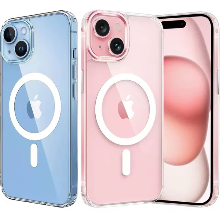 Iphone 14/15/16E/16/17/PRO/MAX/PLUS Husa Magsafe Clear Magnetic Inside