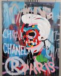 Pictură originală „Karl in Paris” Bradley Theodore Artă de colecție