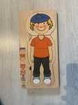 Puzzle lemn copii - anatomia corpului uman - model baiat