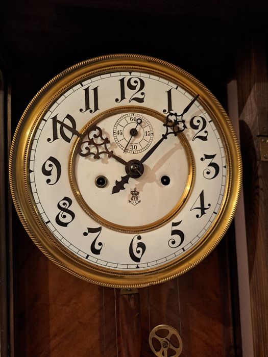 Ceas pendula de perete Gustav Becker cu 2 greutăți