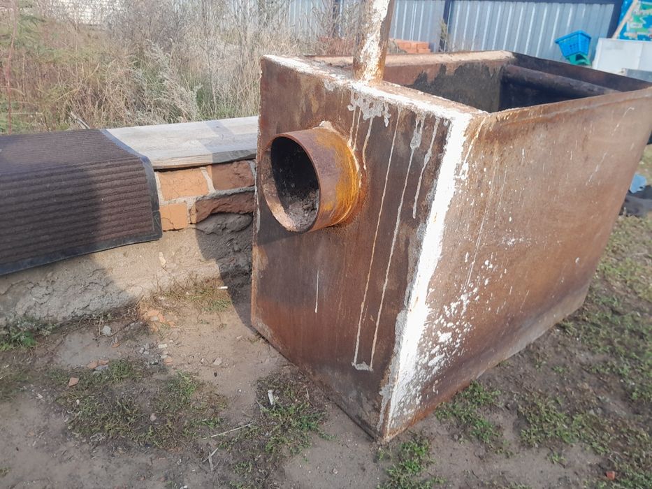 Печь, железный котёл б/у