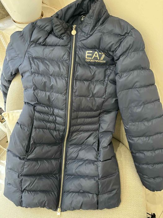 Дамско яке EA7  Emporio Armani Xs цвят морско синьо