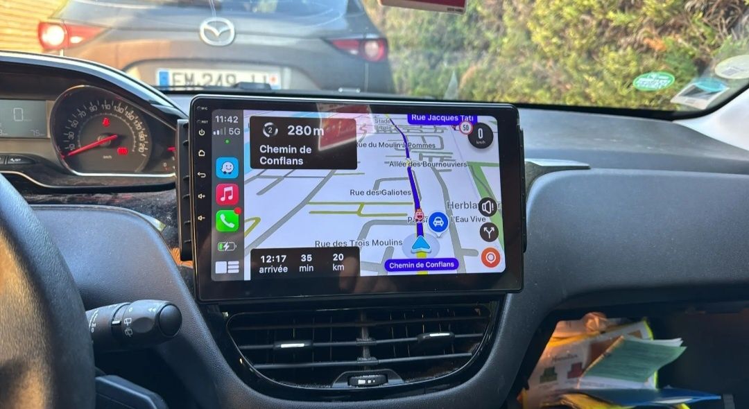Navigatie Android Peugeot 208 2008 Waze YouTube GPS