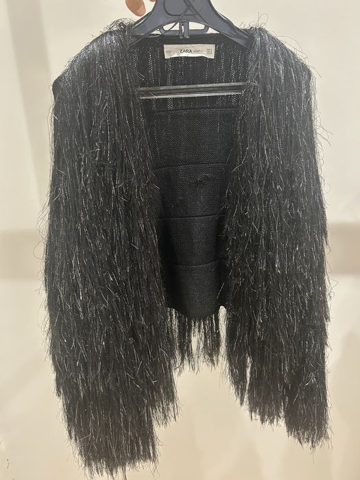 Cardigan pulover zara S franjuri