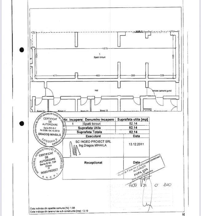 Vand / schimb spatii birouri ( comerciale )