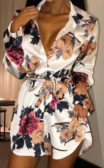 Рокля риза сатенизирана