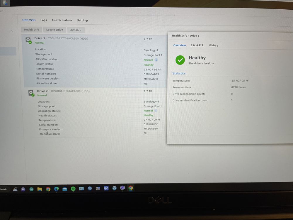 Synology DS215j, 2x3Tb HDD Toshiba