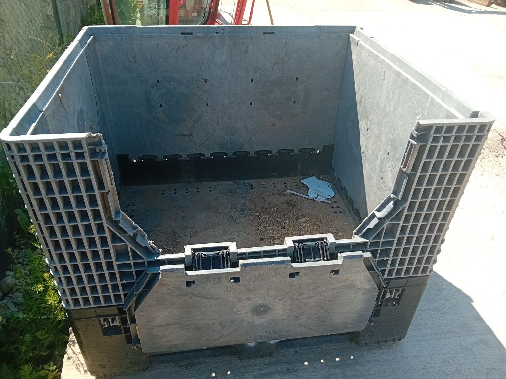 Boxpalet plastic  pliabil  container depozitare