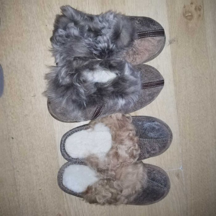 Papuci de casa , șoșoni blana naturala