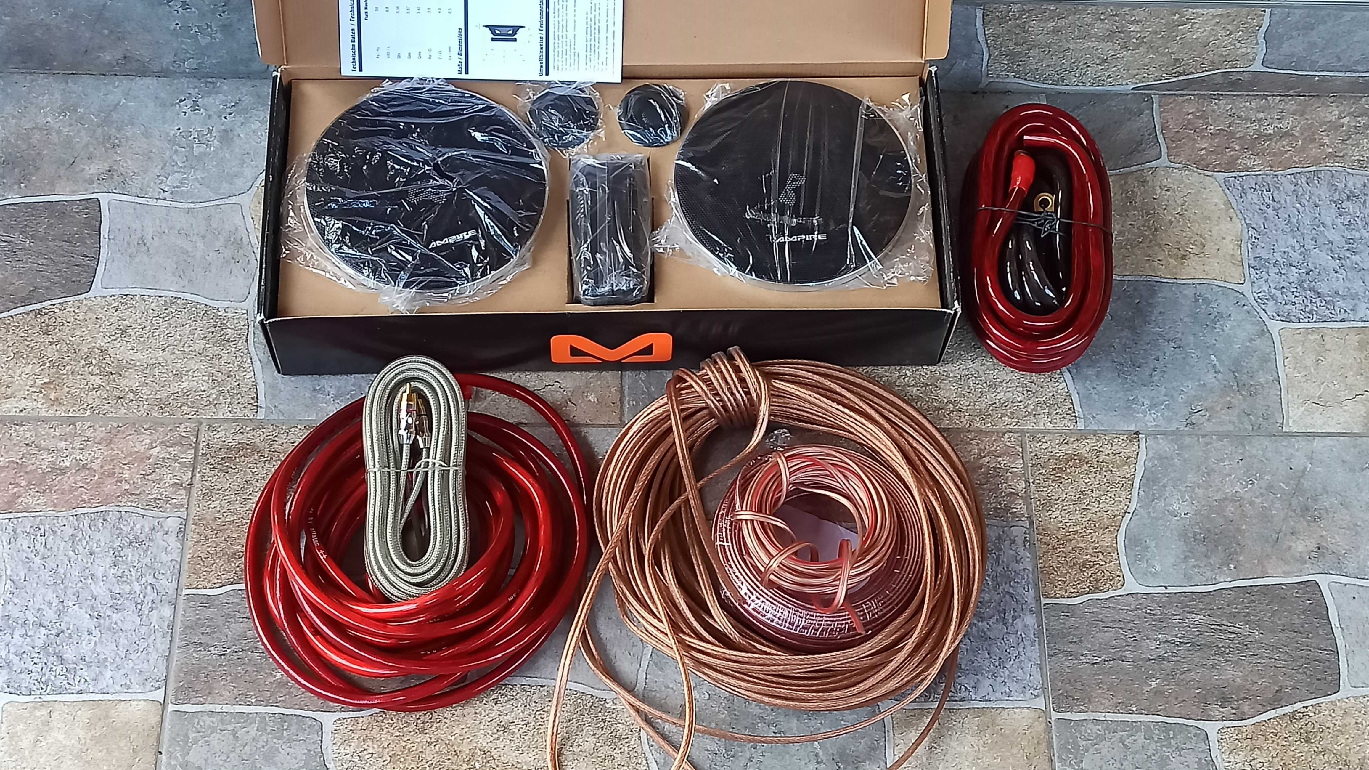 Cabluri amplificator subwoofer statie auto