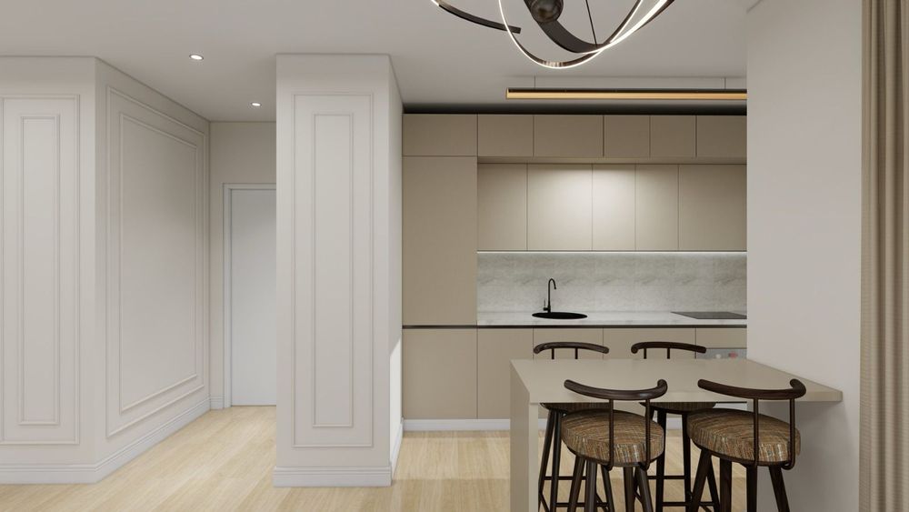 Amenajări decorațiuni interioare premium cu baghete si riflaje de lemn