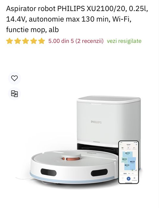 Aspirator robit Philips 2100 cu functie mop