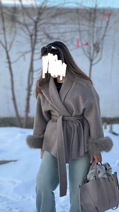 Пальто из 100% кашемира