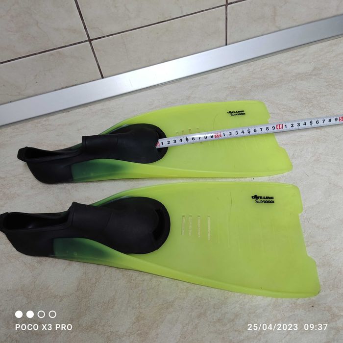 Labe inot Dive Line + ochelari+ tub respirat,  marimea 35-36