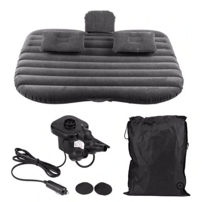 Saltea auto gonflabila 80x45x135cm + 2 perne si pompa 12V inclusa