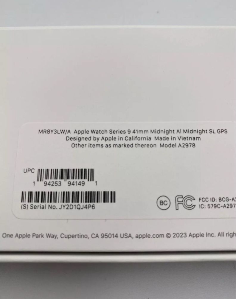 apple watch series 9 ca nou