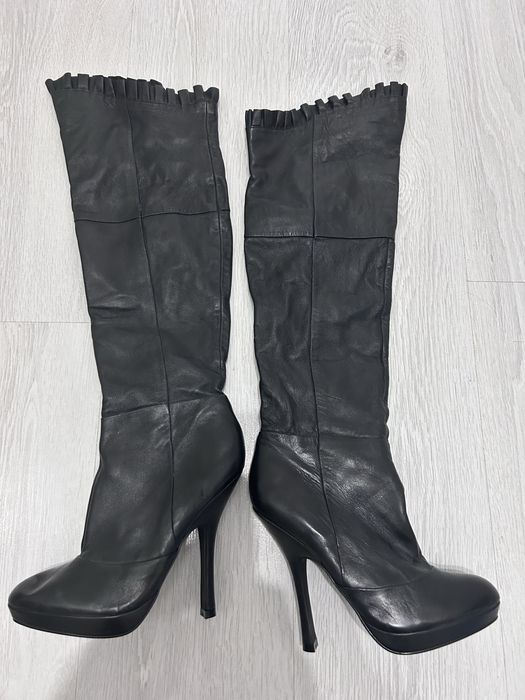 Кожанные женские сапоги Aldo