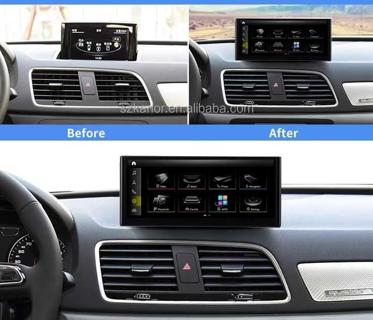 Мултимедия за Audi Q3 Двоен дин Android навигация Ауди Q3 дисплей