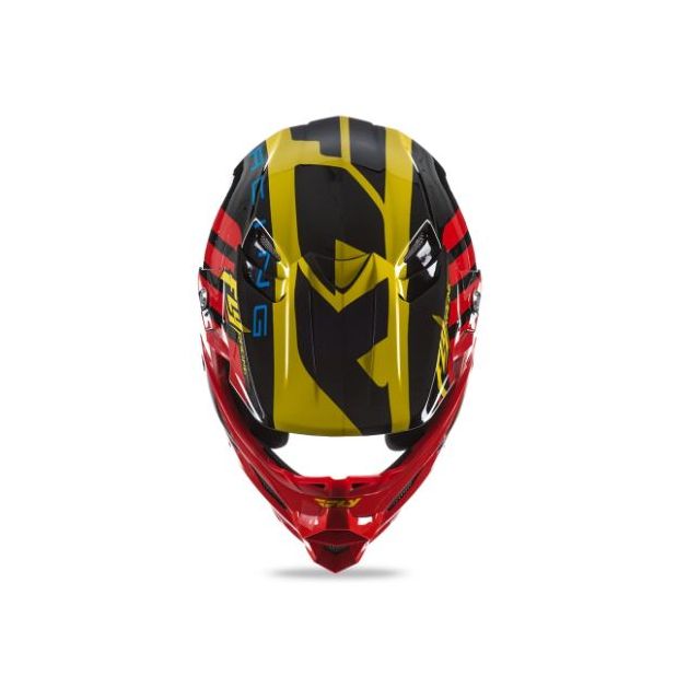 Шок цена!!! fly racing f2 zoom red black yellow каска крос мотор мото