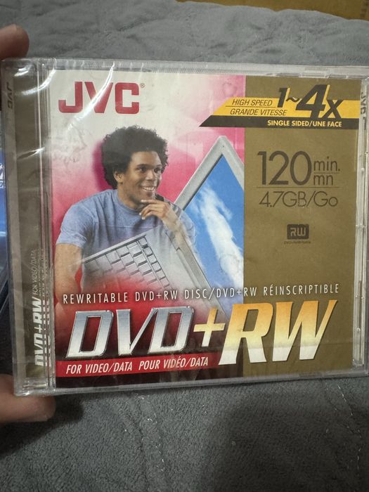 JVC DVD+RW две штуки профессиональные запечатаные новые диски коллекци