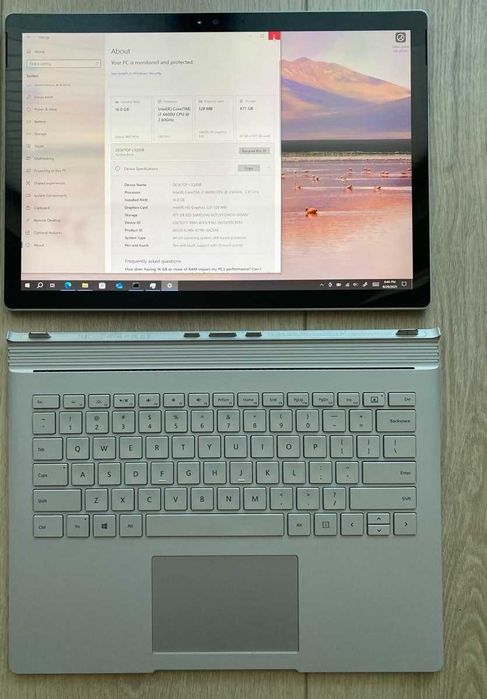 Surface book (1st gen) i7 6600u 16GB 512ssd