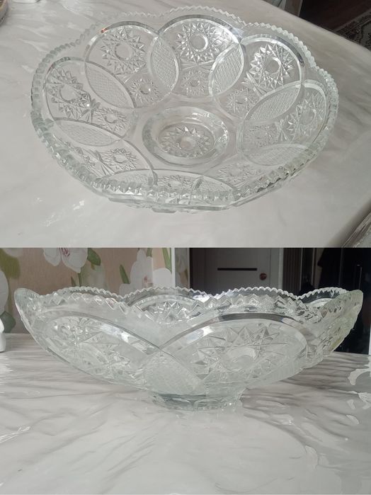 Советский хрусталь фруктовница
