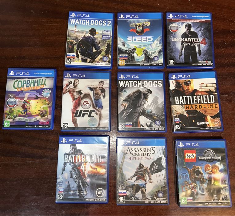 Продам игры на Playstation 4