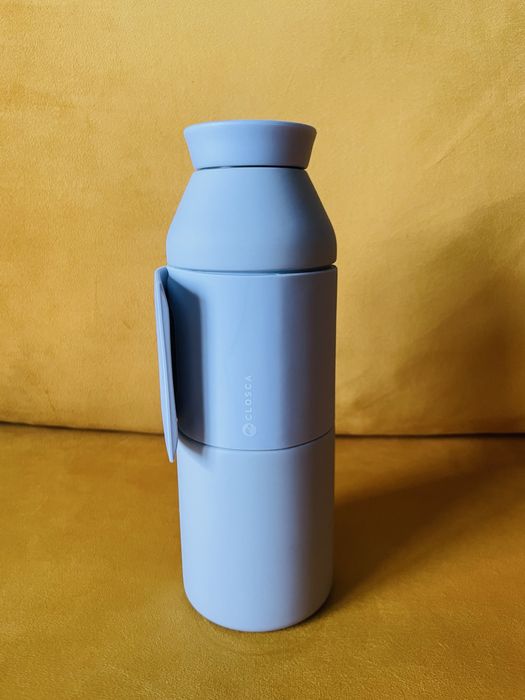 Termos Closca 450 ml Sticla Apa Inox si Silicon Antarctica Bleu Marine
