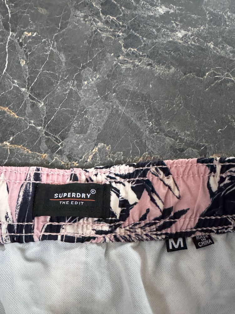 SuperDry,pantaloni de baie pt.bărbați,măr.M