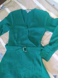 Зелена рокля s размер h&m