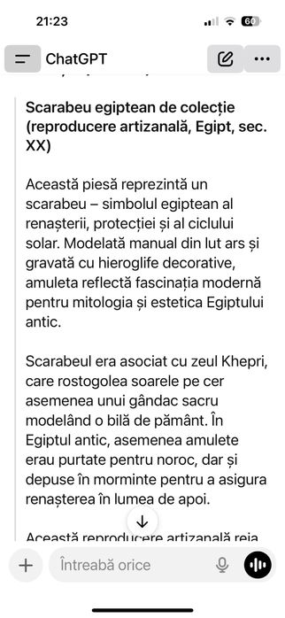 Vând Scarabeu Vechi ,de colectie !