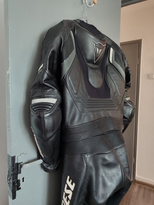 Costum moto piele IT 54/XL, Dainese Aspide Black Anthracite