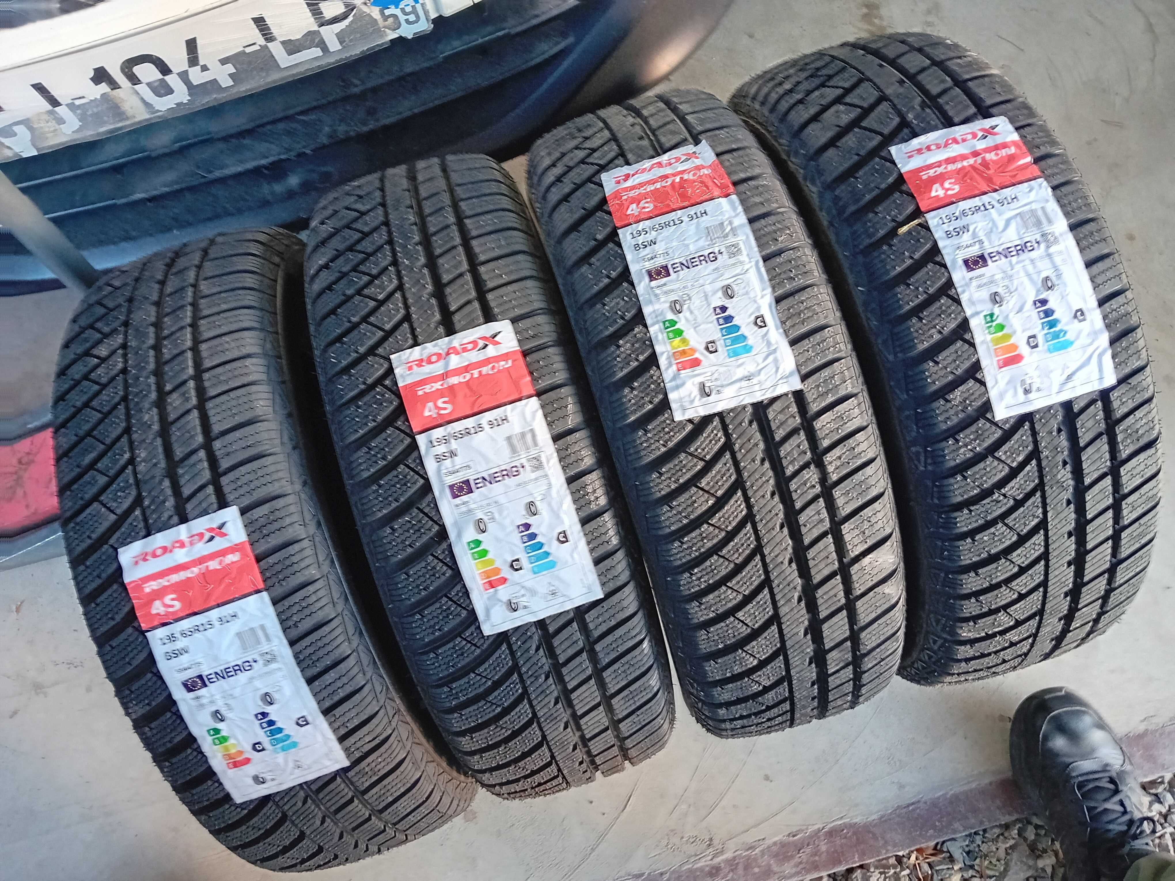 4БР Всесезонни гуми 195 65 15 Roadax dot2124