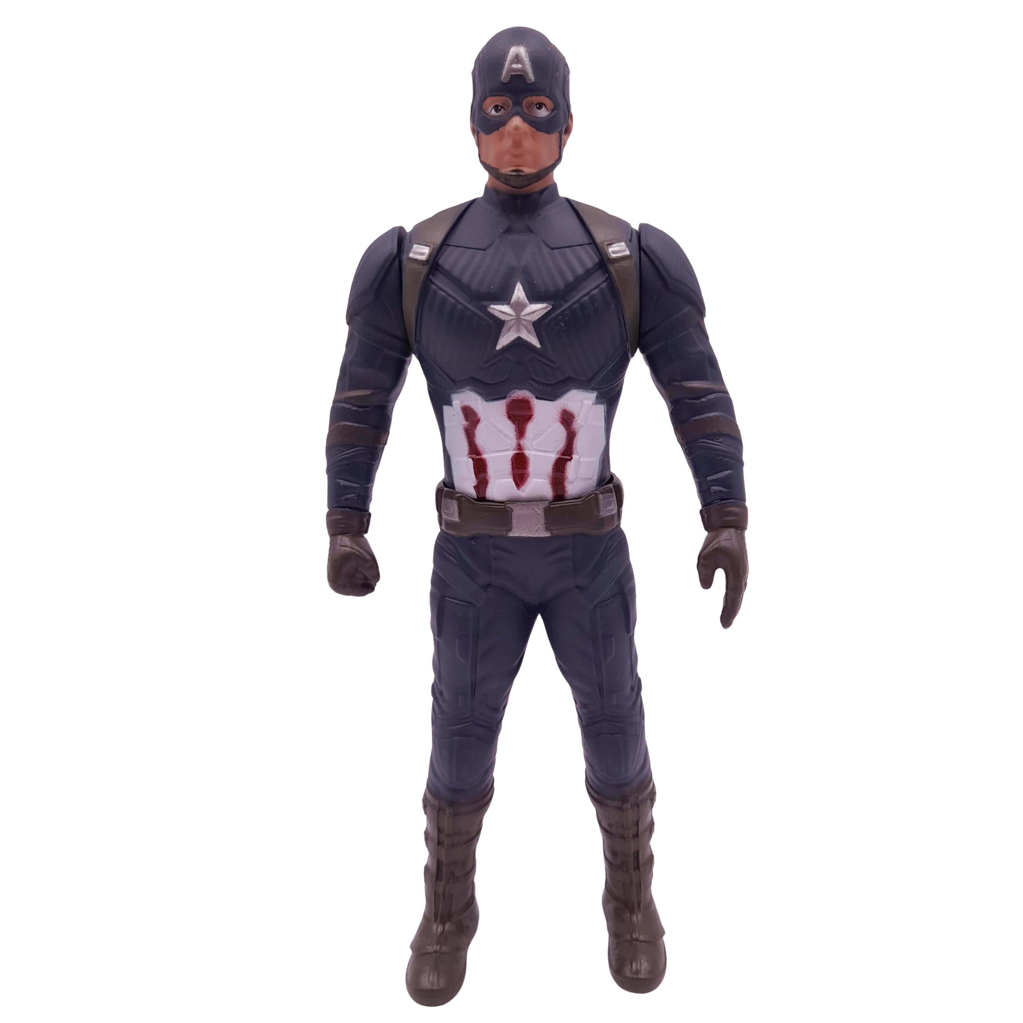 Costum Captain America copii, First Avenger, 3-5 ani, figurina inclusa