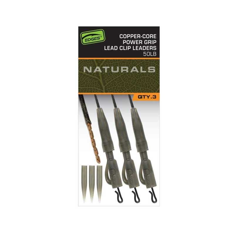 Годов ледкор монтаж Fox EDGES™ Naturals Copper Core Lead Clip Leaders