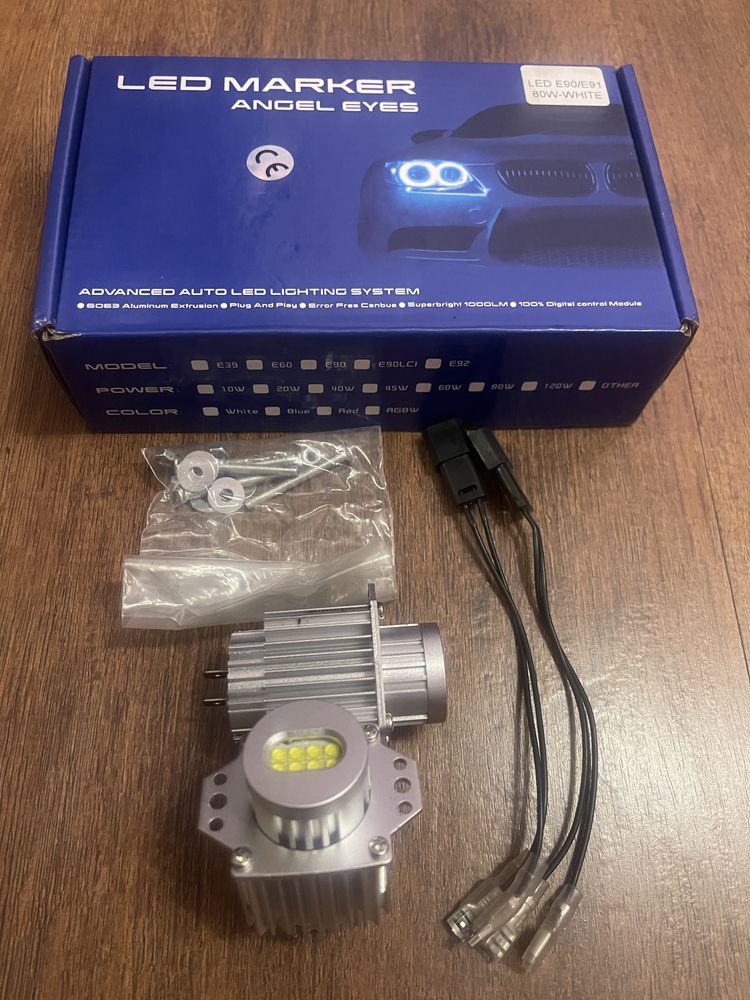 LED Angel Eyes BMW e90/e91 80w-6000k