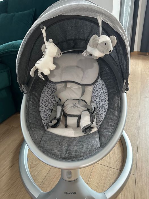 Електрическа люлка Cangaroo - iSwing, графит