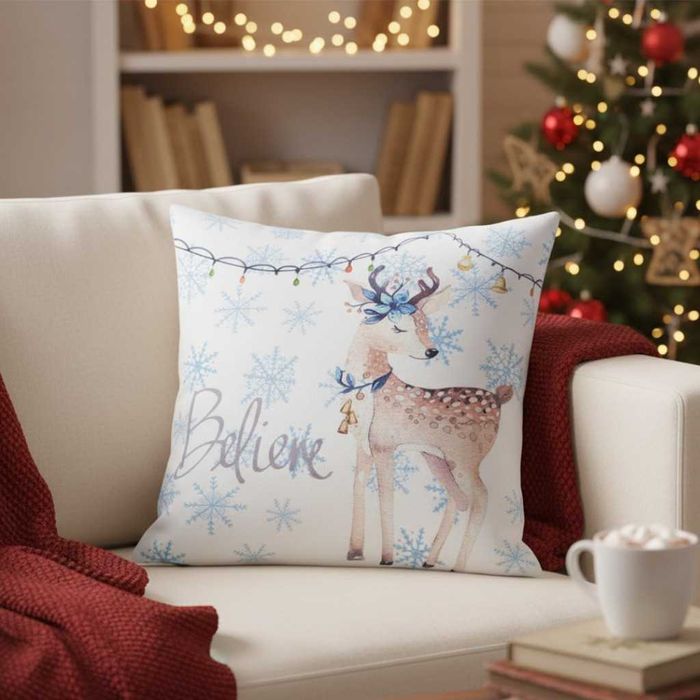 Коледни декоративни калъфки за възглавници – 7 празнични дизайна