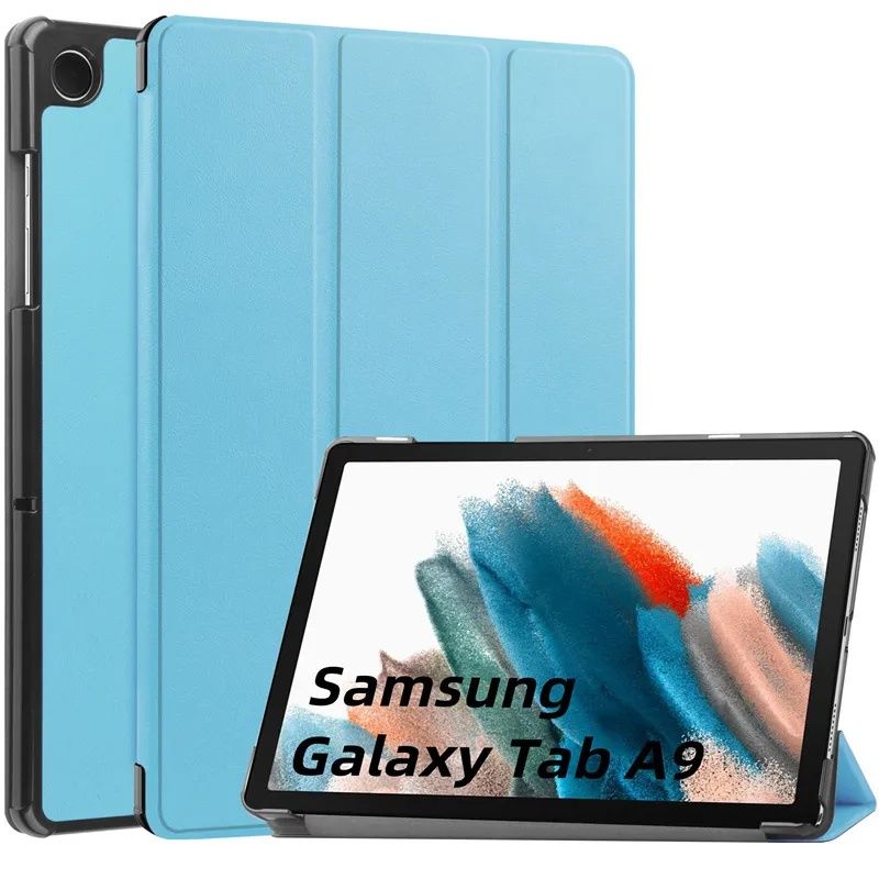 Samsung Galaxy Tab A9+ 11" A9 8.7" A8 10.5 Кожен смарт калъф за таблет