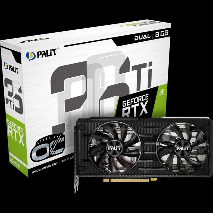 Продам Видеокарту Palit GeForce RTX 3060 Ti Dual 8GB