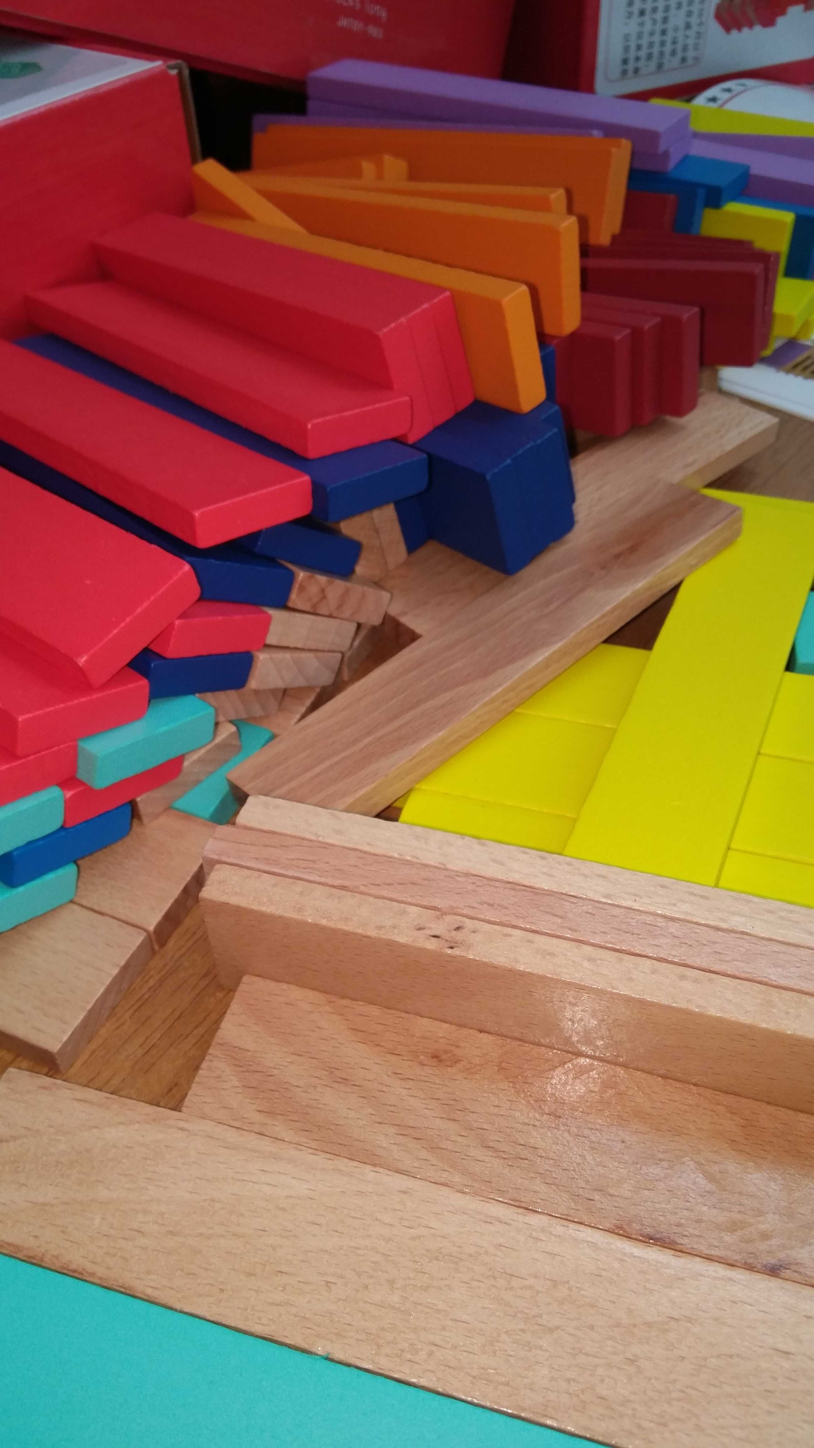 Креативен строител 100 бр. с масивни дървени пластини City Blocks