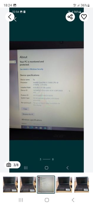 Laptop Acer Aspire F5