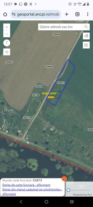 Teren intravilan Snagov priveliște lac 2000 mp 140 m lac 40Emp fără TV