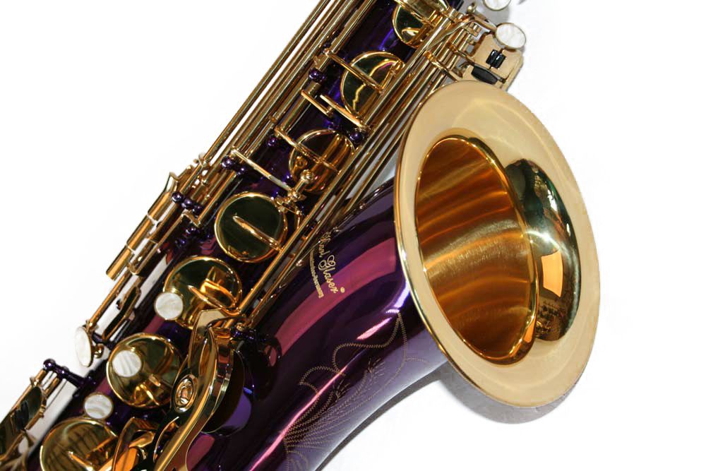 Tenor Saxofon MOV/LILA+AURIU curbat Karl Glaser Sax Saxophone Bb(Sib)