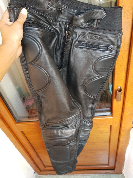 pantaloni piele moto atv