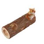 Hamsteri pitici +- Accesorii-Tunel mare si unul mic din lemn special