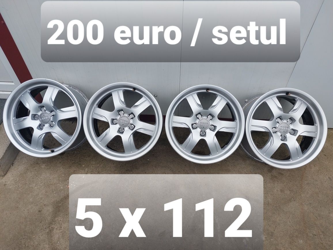 Set jante aluminiu originale r17 / Audi Vw Skoda Seat / 5x112